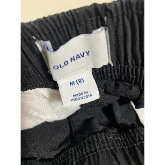 Boys Old Navy Drawstring Cargo Jogger Pants Black Size M (8) - Picture 7 of 8